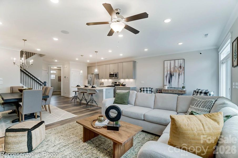 Furnished interior view inside a new home in Harrisburg Village, Harrisburg (Image 12).