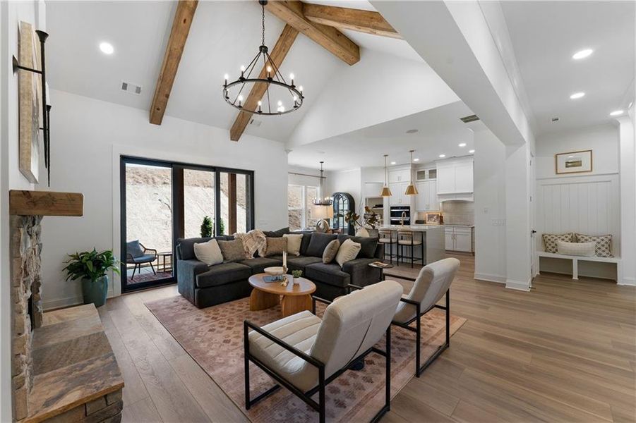 Furnished interior view inside a new home in , Waleska (Image 36).