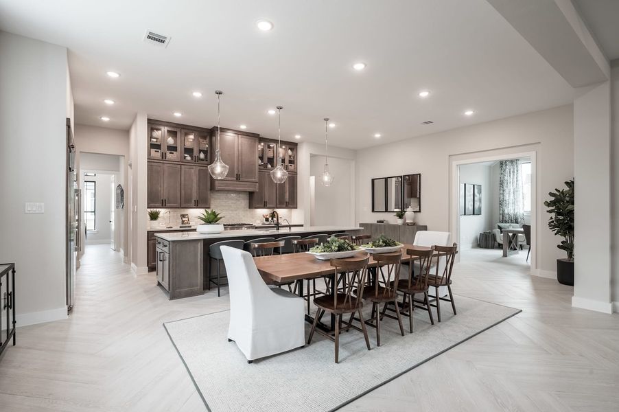 Representative furnished interior of a home built from the Carignan by Tri Pointe Homes in Woodson’s Reserve, Spring (Image 48).