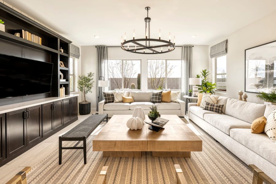 Representative furnished interior of a home built from the Safflower Plan 40-4 by Tri Pointe Homes in Soleo, San Tan Valley (Image 9).