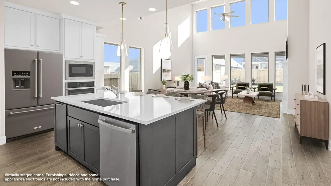 Furnished interior view inside a new home in Escondido 50', Magnolia (Image 6).