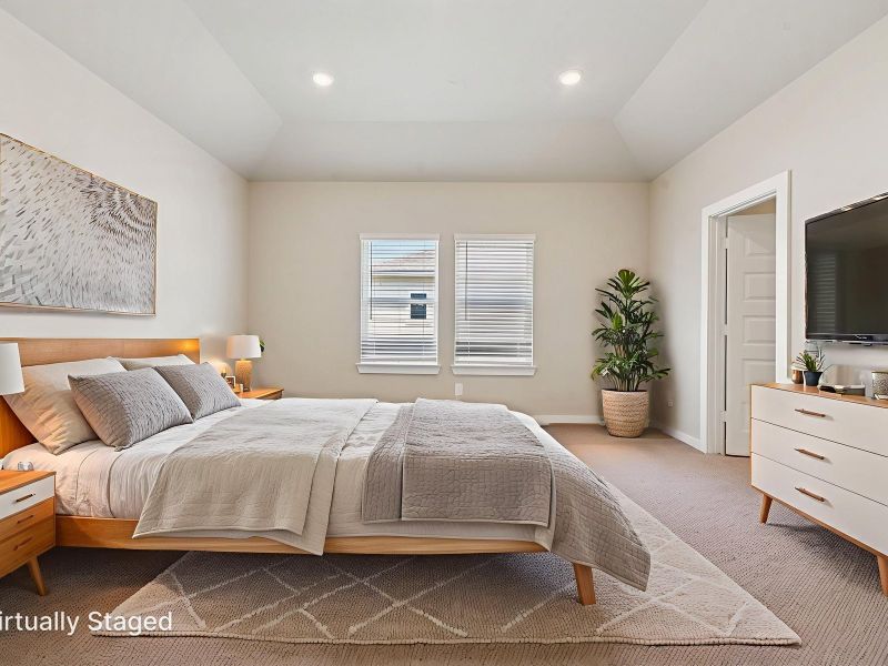 Furnished interior view inside a new home in Pinewood Trails - City Series, Atascocita (Image 9).