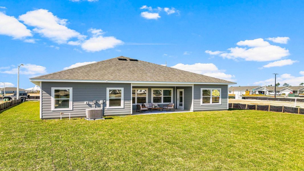 Representative exterior photo of a completed home built from the The Madison by D.R. Horton in Liberty, Panama City, FL (Image 25).