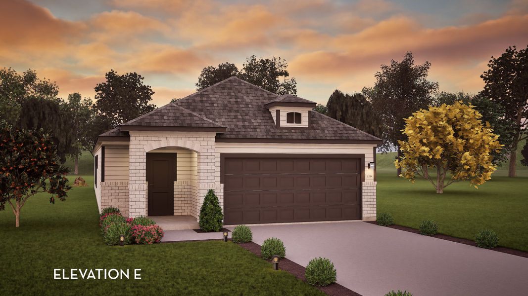 Representative exterior photo of a completed home built from the Maple by CastleRock Communities in Garden Grove, San Antonio, TX (Image 2).