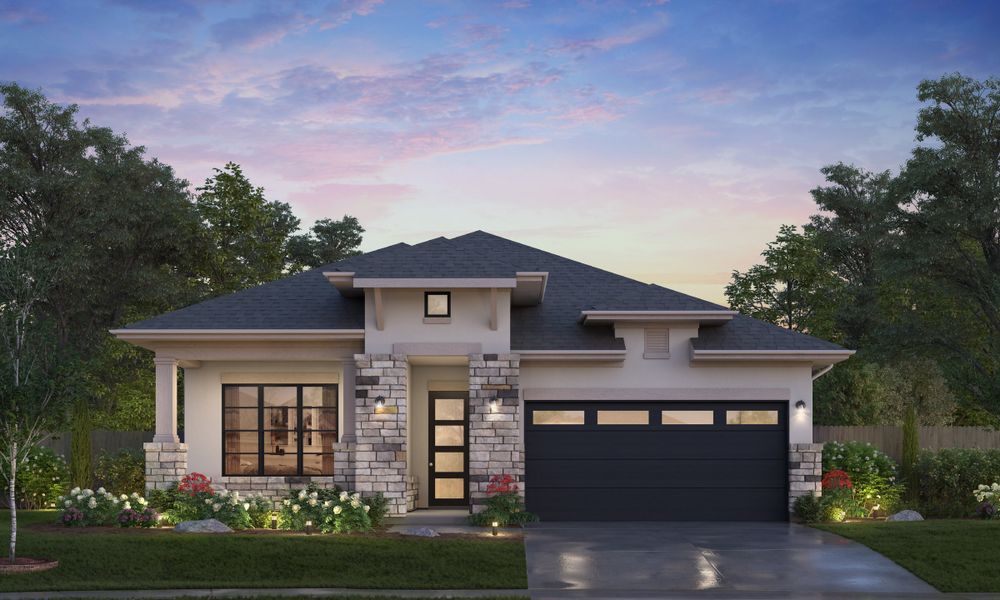 Representative exterior photo of a completed home built from the Oxford by Tricoast Homes in Sunterra 50s, Katy, TX (Image 2). Representative exterior photo of a completed home built from the Oxford by Tricoast Homes in Sunterra 50s, Katy, TX (Image 2).