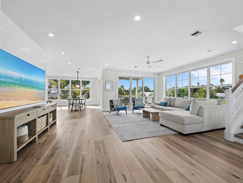 Furnished interior view inside a new home in , Longboat Key (Image 27).