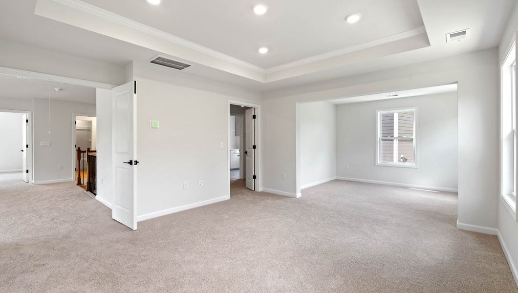 Spacious, unfurnished interior of a new home in Whitehawk Meadows, Travelers Rest (Image 26). Spacious, unfurnished interior of a new home in Whitehawk Meadows, Travelers Rest (Image 26).