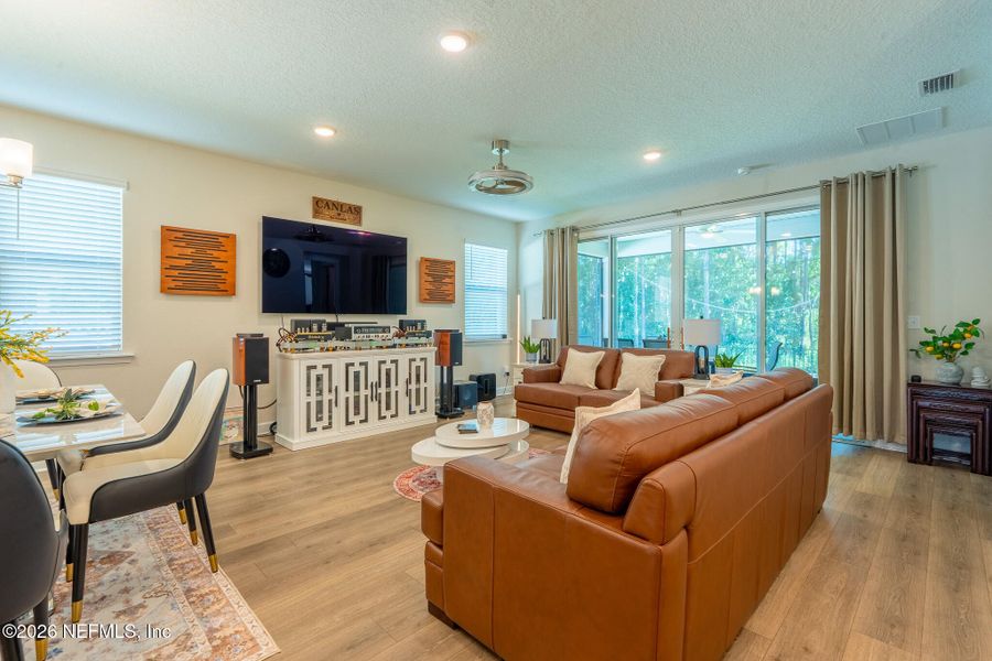 Furnished interior view inside a new home in Elm Creek at Silverleaf, St. Augustine (Image 19). Furnished interior view inside a new home in Elm Creek at Silverleaf, St. Augustine (Image 19).