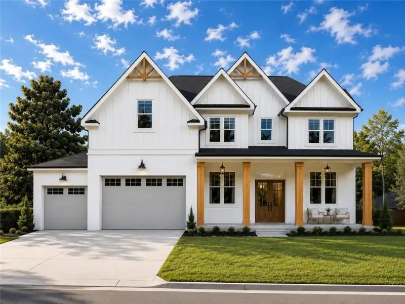 Front exterior of a new home in , Jefferson, GA, highlighting curb appeal (Image 1). Front exterior of a new home in , Jefferson, GA, highlighting curb appeal (Image 1).