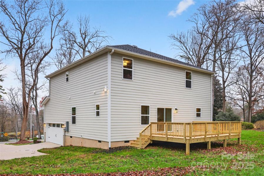Exterior details and patio area of a home in , Mount Holly (Image 3). Exterior details and patio area of a home in , Mount Holly (Image 3).