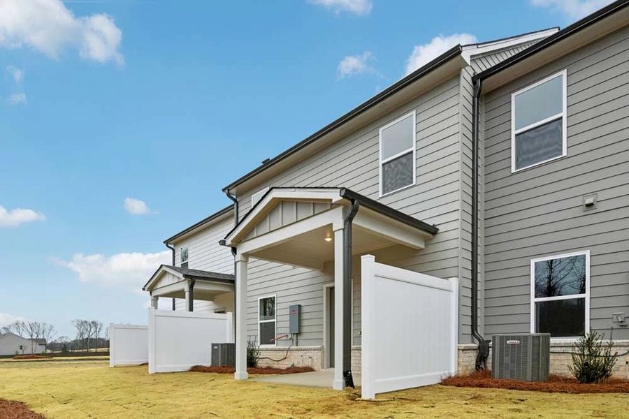 Rear Exterior with Covered Patio