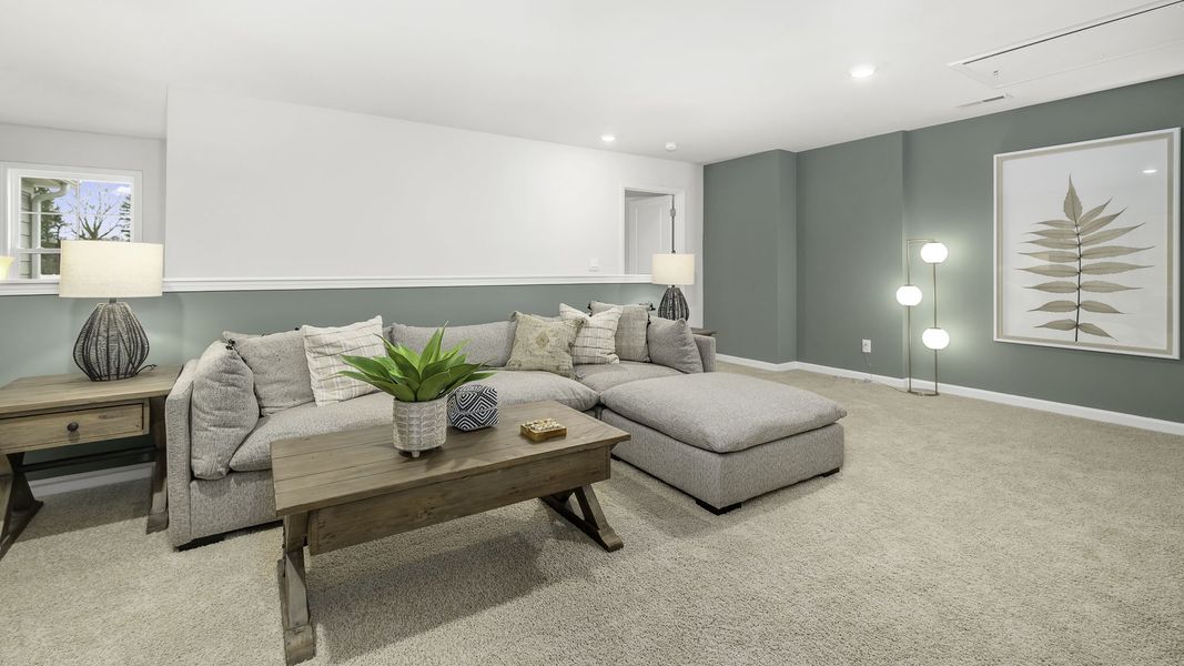 Furnished interior view inside a new home in Lybrook Village, Advance (Image 17).