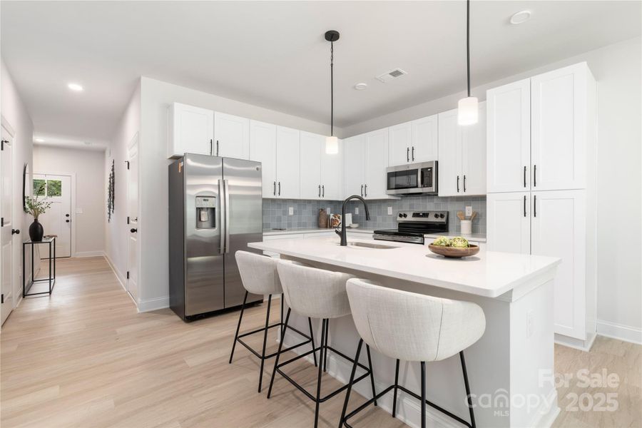 Furnished interior view inside a new home in , Charlotte (Image 10).