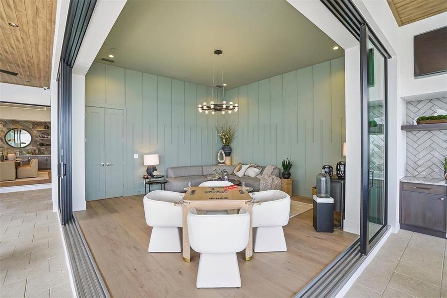 Furnished interior view inside a new home in , Sarasota (Image 51).