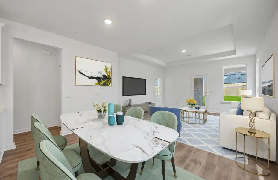 Furnished interior view inside a new home in Ryehill, Sugar Land (Image 8).