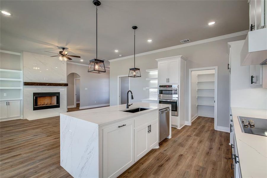 Furnished interior view inside a new home in , Greenville (Image 15).