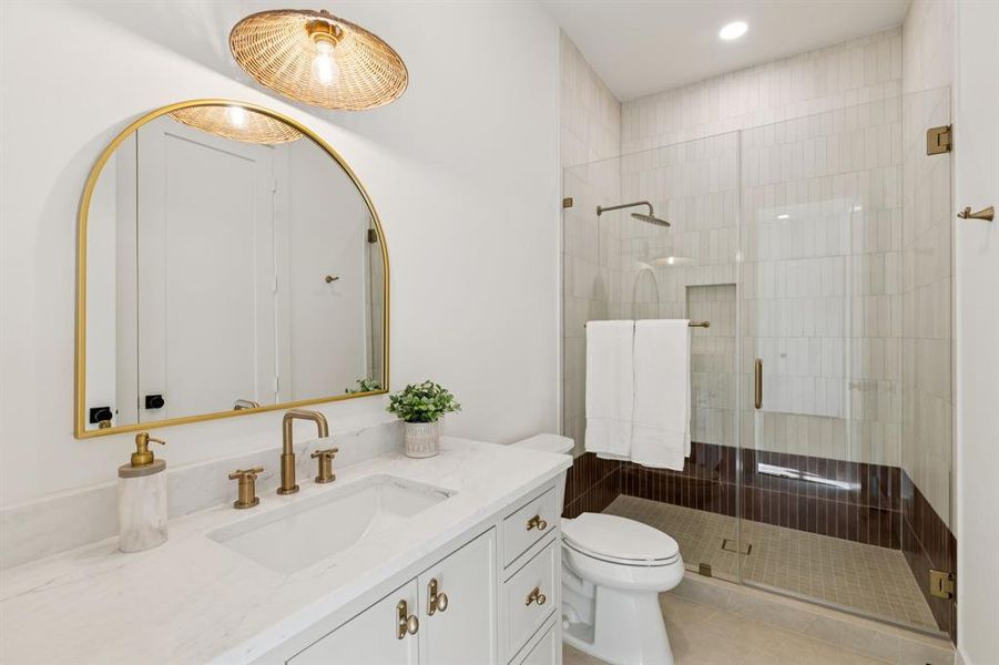 Furnished interior view inside a new home in , Dallas (Image 25).