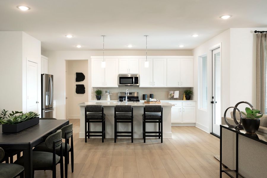 Representative furnished interior of a home built from the 3554 by Risewell Homes in Parkton Square, Kyle (Image 9).