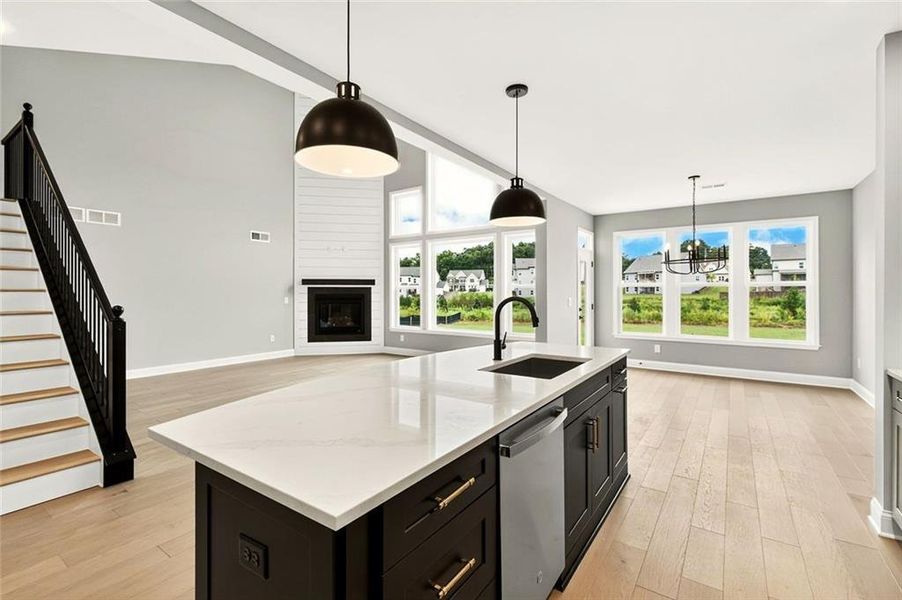 Furnished interior view inside a new home in Hidden Fields, Hoschton (Image 8). Furnished interior view inside a new home in Hidden Fields, Hoschton (Image 8).