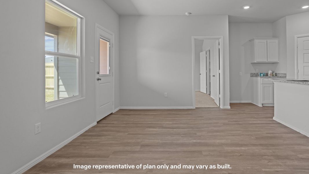 Representative unfurnished interior of a home built from the The Denton by D.R. Horton in Allen Farms, Lubbock (Image 9).