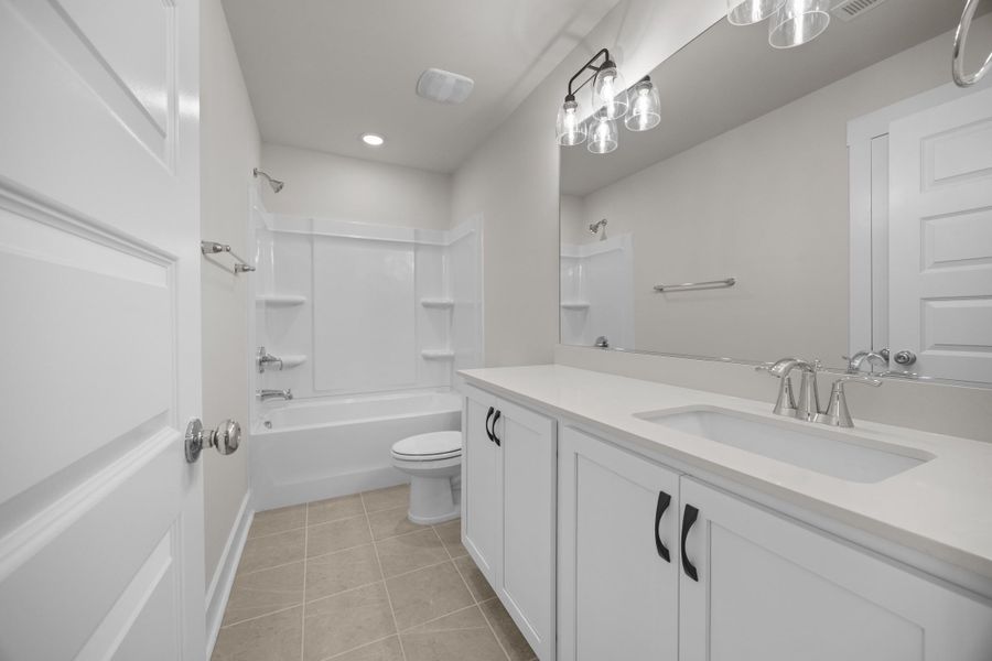 Representative furnished interior of a home built from the Doorbells and Sleighbells by Garman Homes in McConnell Ridge, McLeansville (Image 7).