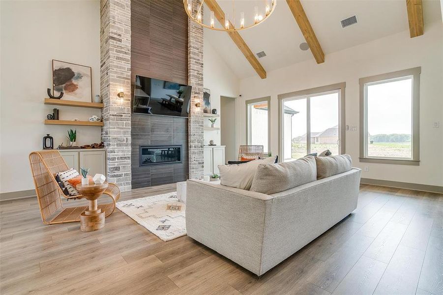 Furnished interior view inside a new home in , Waxahachie (Image 29).