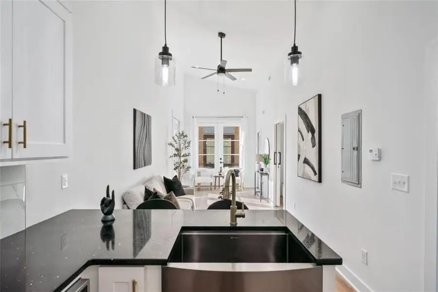 Furnished interior view inside a new home in , Union City (Image 13). Furnished interior view inside a new home in , Union City (Image 13).