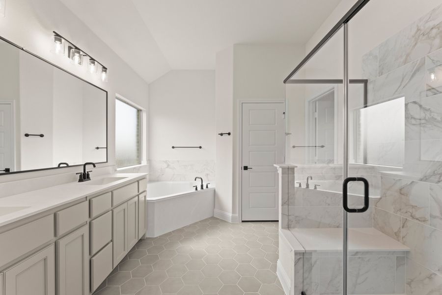 Furnished interior view inside a new home in Lovers Landing, Forney (Image 8).