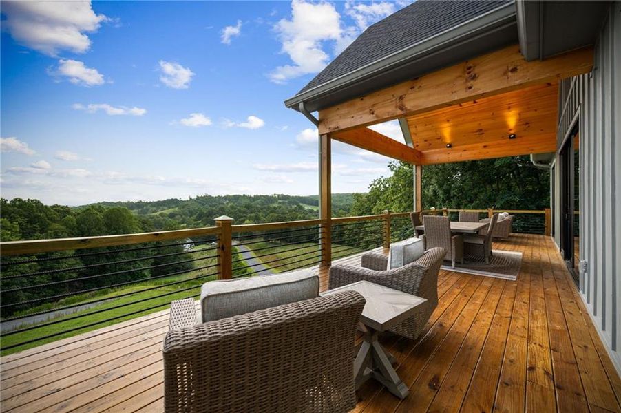 Exterior details and patio area of a home in , Morganton (Image 32).