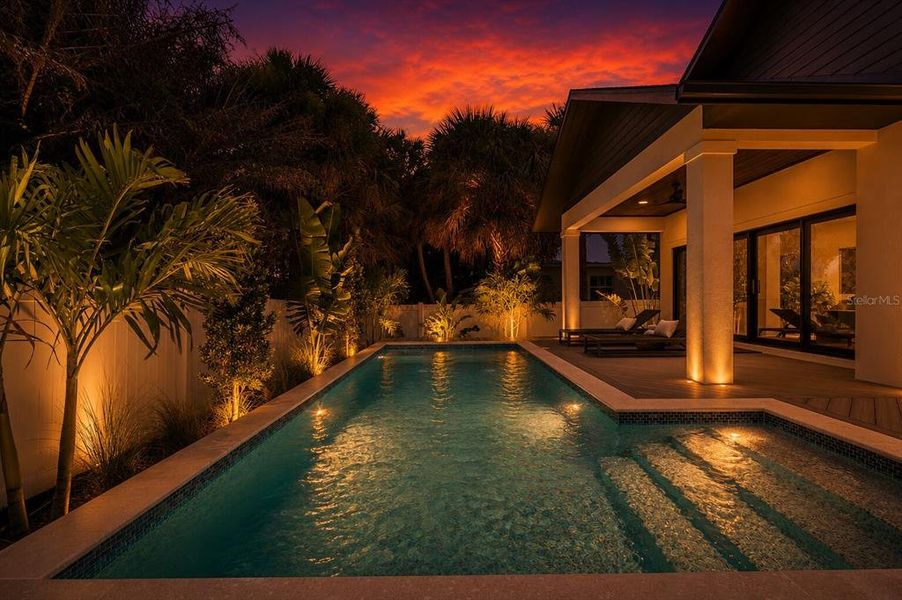 Exterior details and patio area of a home in , New Smyrna Beach (Image 36). Exterior details and patio area of a home in , New Smyrna Beach (Image 36).