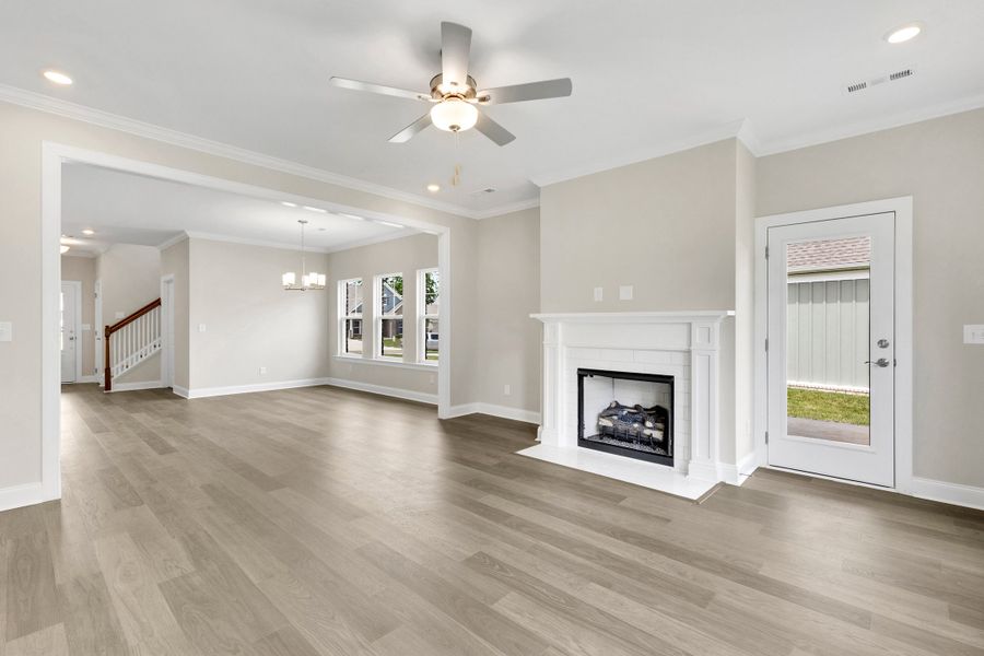 Spacious, unfurnished interior of a new home in Rutherford, Columbia (Image 28). Spacious, unfurnished interior of a new home in Rutherford, Columbia (Image 28).