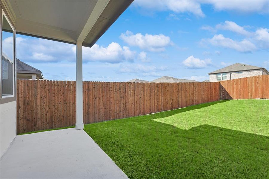 View of yard featuring a patio