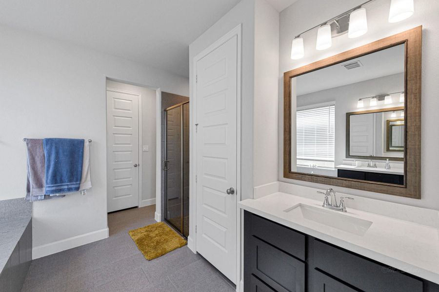 Furnished interior view inside a new home in Cross Creek West 55', Fulshear (Image 34). Furnished interior view inside a new home in Cross Creek West 55', Fulshear (Image 34).