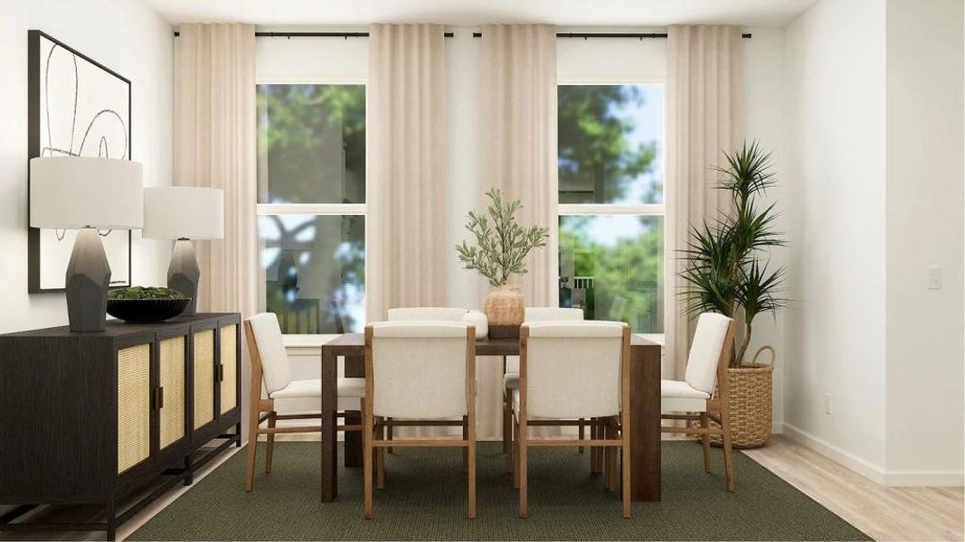 Furnished interior view inside a new home in , Woodstock (Image 6).