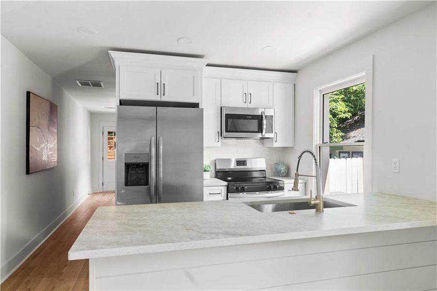 Furnished interior view inside a new home in , Atlanta (Image 10).