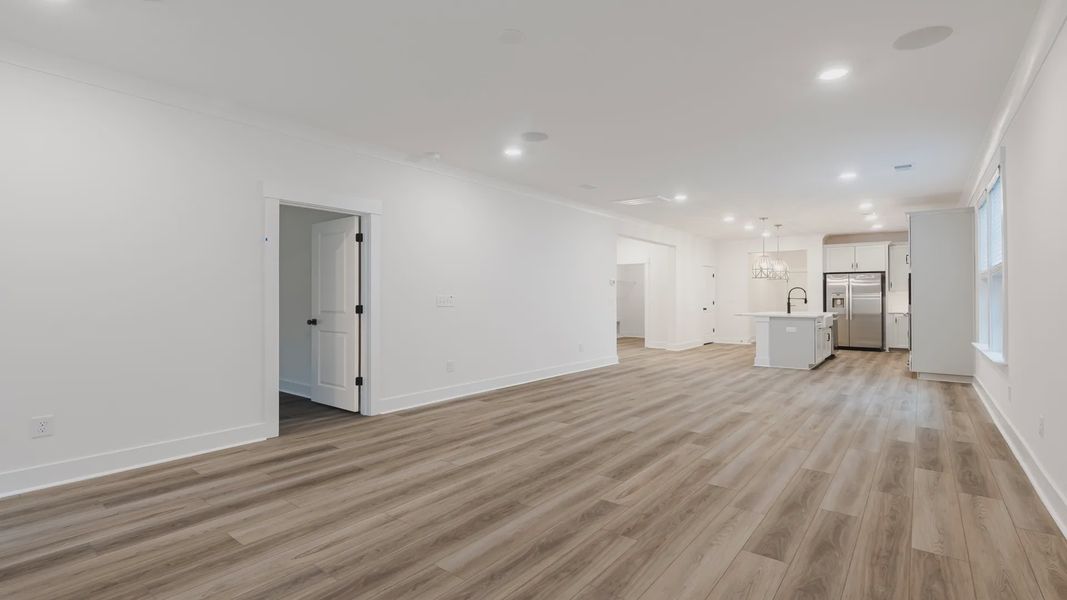 Furnished interior view inside a new home in Creekside at Andrews, Summerville (Image 9).