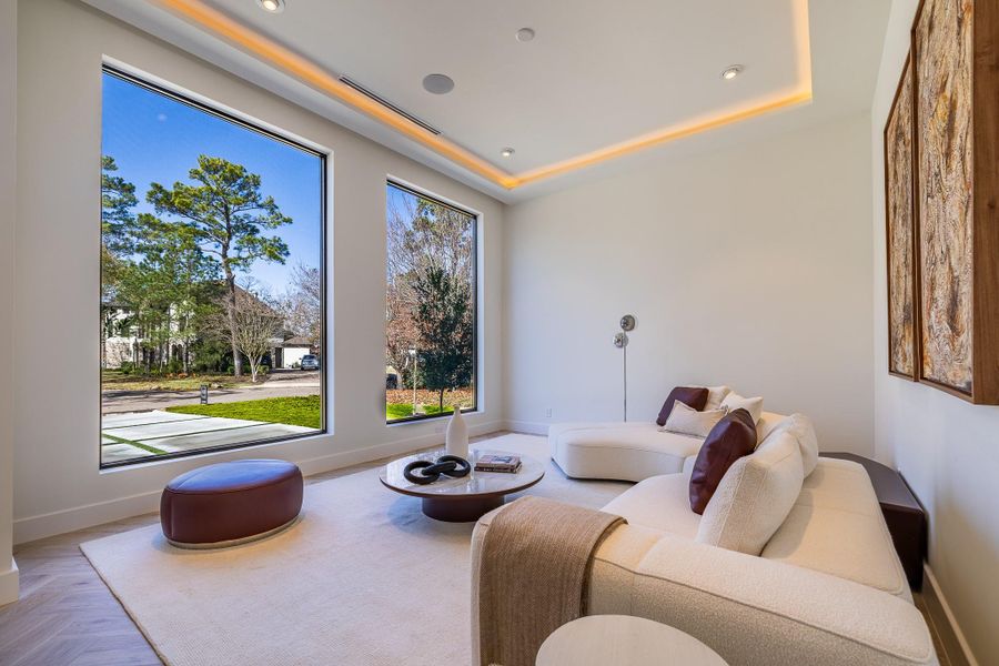 Formal living room located at the front of the home. Formal living room located at the front of the home.