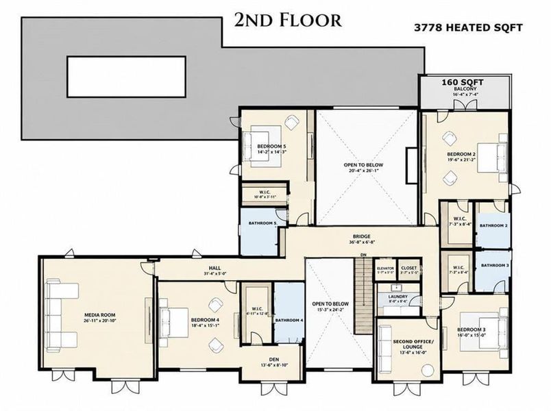 2D floor plan layout of this home in , Alpharetta, GA (Image 5).