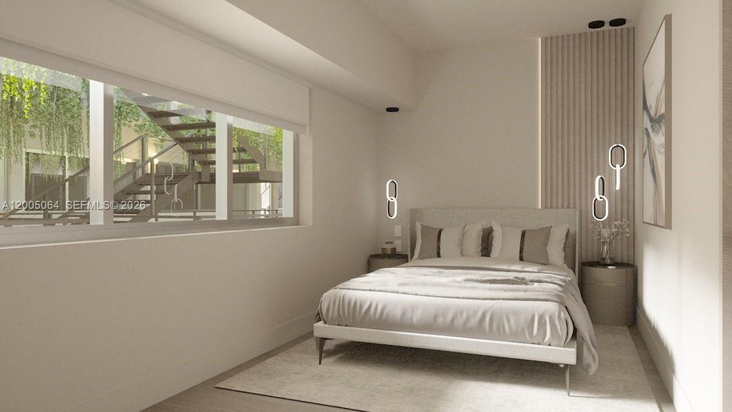 Furnished interior view inside a new home in , Miami Beach (Image 17).