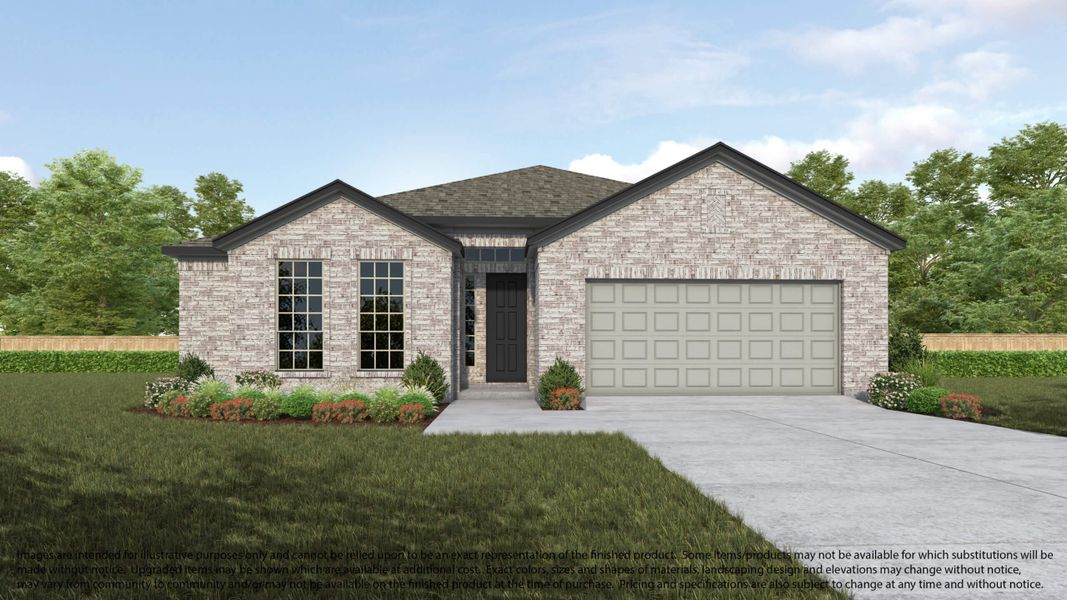 Representative exterior photo of a completed home built from the 624 by Long Lake Ltd. in Barton Creek Ranch, Conroe, TX (Image 7). Representative exterior photo of a completed home built from the 624 by Long Lake Ltd. in Barton Creek Ranch, Conroe, TX (Image 7).