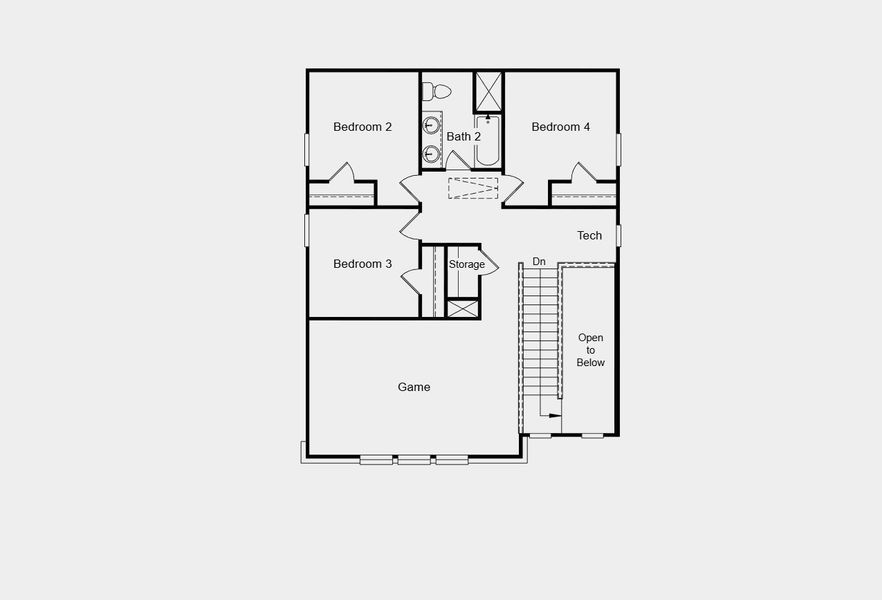 2D floor plan layout for the Merlin by Taylor Morrison in Sunfield, Mustang Ridge, TX (Image 4). 2D floor plan layout for the Merlin by Taylor Morrison in Sunfield, Mustang Ridge, TX (Image 4).