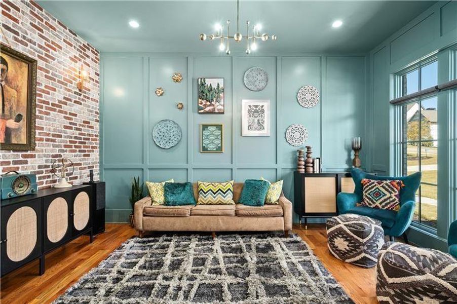 Furnished interior view inside a new home in , Athens (Image 51).