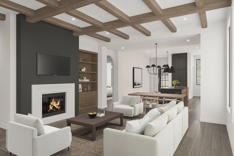 Representative furnished interior of a home built from the The Daphne by Homebound in The Villas at Lakeside, Flower Mound (Image 13). Representative furnished interior of a home built from the The Daphne by Homebound in The Villas at Lakeside, Flower Mound (Image 13).