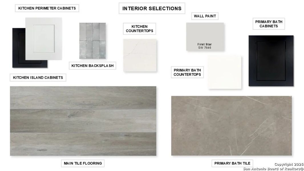 Sample of building materials used in homes in The Parklands, Schertz (Image 5). Sample of building materials used in homes in The Parklands, Schertz (Image 5).