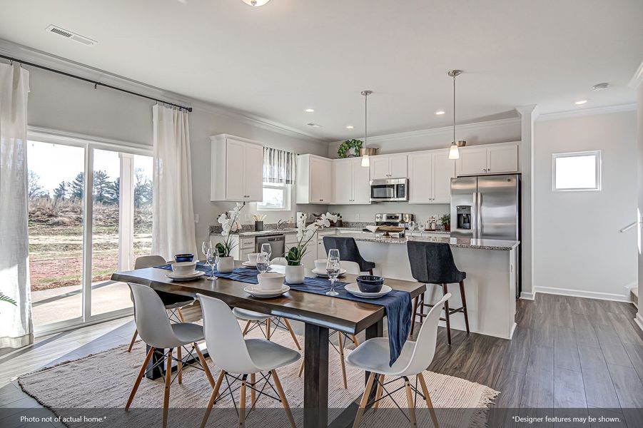 Furnished interior view inside a new home in Langdon Preserve, Angier (Image 6). Furnished interior view inside a new home in Langdon Preserve, Angier (Image 6).