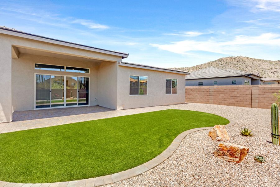 Exterior details and patio area of a home in Saguaro Reserve II, Marana (Image 2).