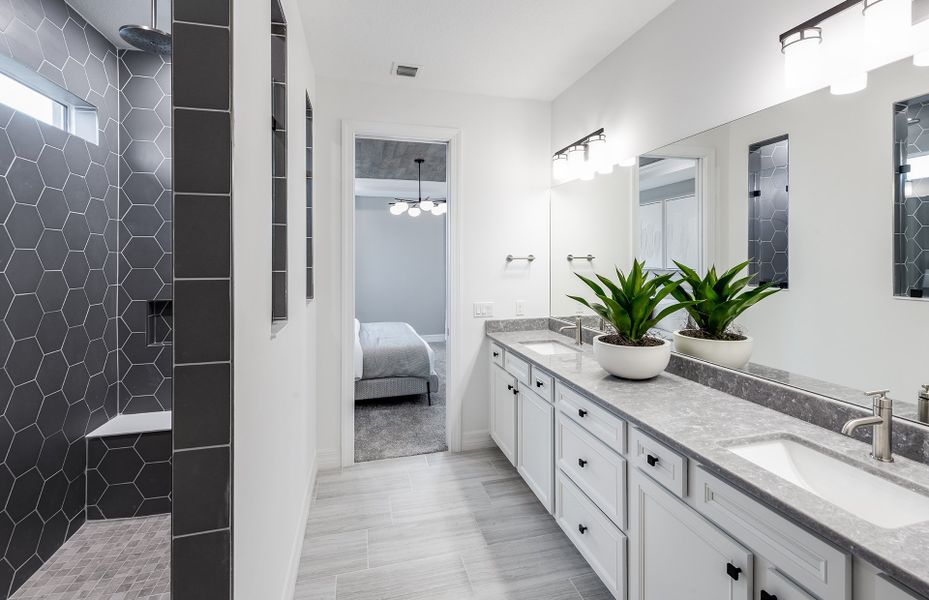 Owner's Bathroom with Extended Walk-In Shower