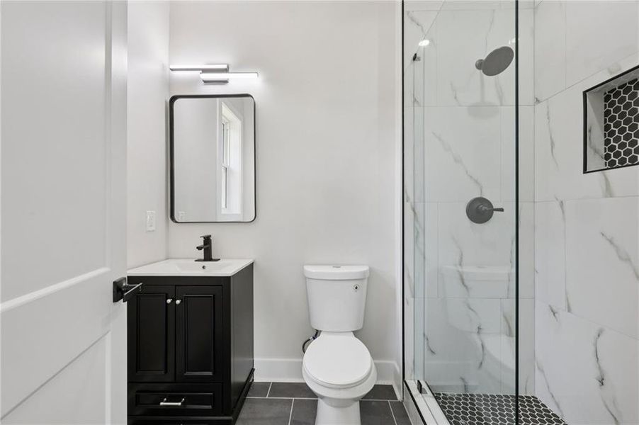 Furnished interior view inside a new home in , Atlanta (Image 10).