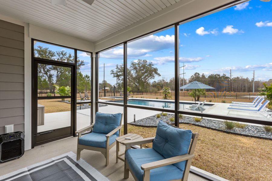 Exterior details and patio area of a home in , Johns Island (Image 22).