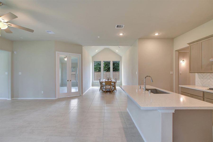 Furnished interior view inside a new home in The Highlands, Porter (Image 12).